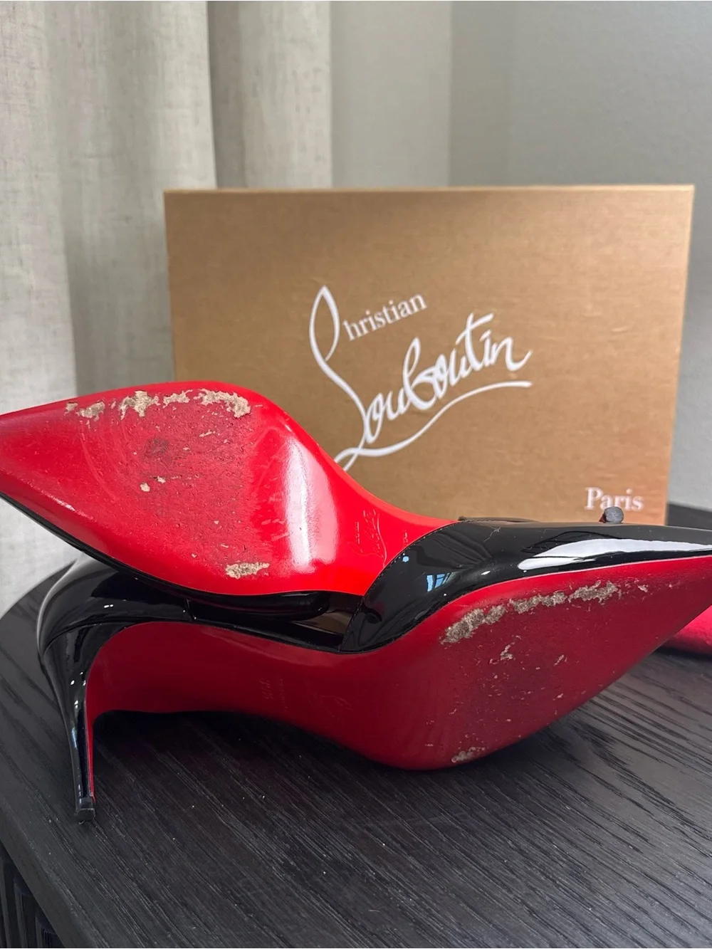 Christian Louboutin Iriza 70 Pumps Patent Black 39.5 - Picture 8 of 9